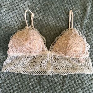 5/$15 Victoria's Secret Lace Bralette in nude and Cream